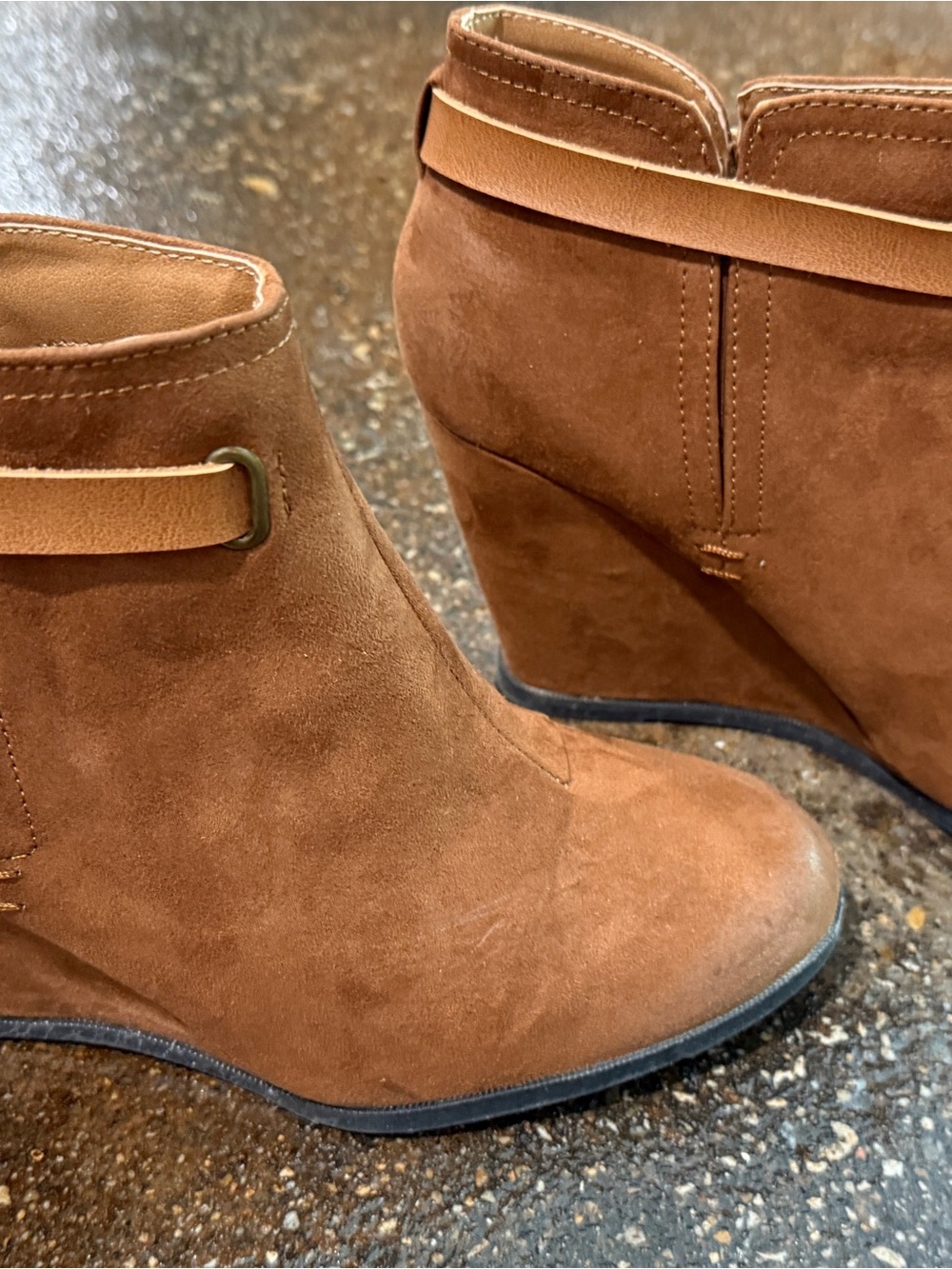 Brown ankle boots